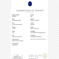 17.68 Ct. Blue Sapphire from Burma (Myanmar) Scan Report