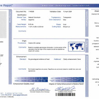 6.83 Ct. Blue Sapphire from Ceylon (Sri Lanka) Scan Report