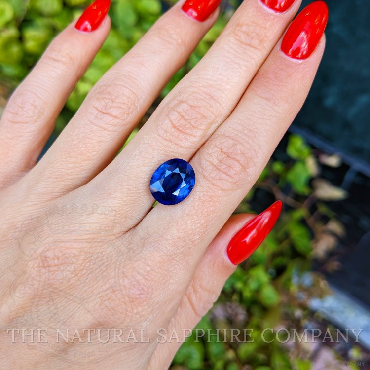 6.83 Ct. Blue Sapphire from Ceylon (Sri Lanka)