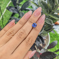 3.01 Ct. Blue Sapphire from Madagascar Life Style