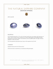 12.35 Ct. Greyish Blue Star Sapphire from Ceylon (Sri Lanka) Appraisal