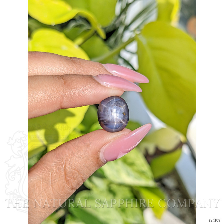 12.35 Ct. Greyish Blue Star Sapphire from Ceylon (Sri Lanka)