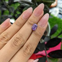 1.58 Ct. Pinkish Purple Sapphire from Madagascar Life Style