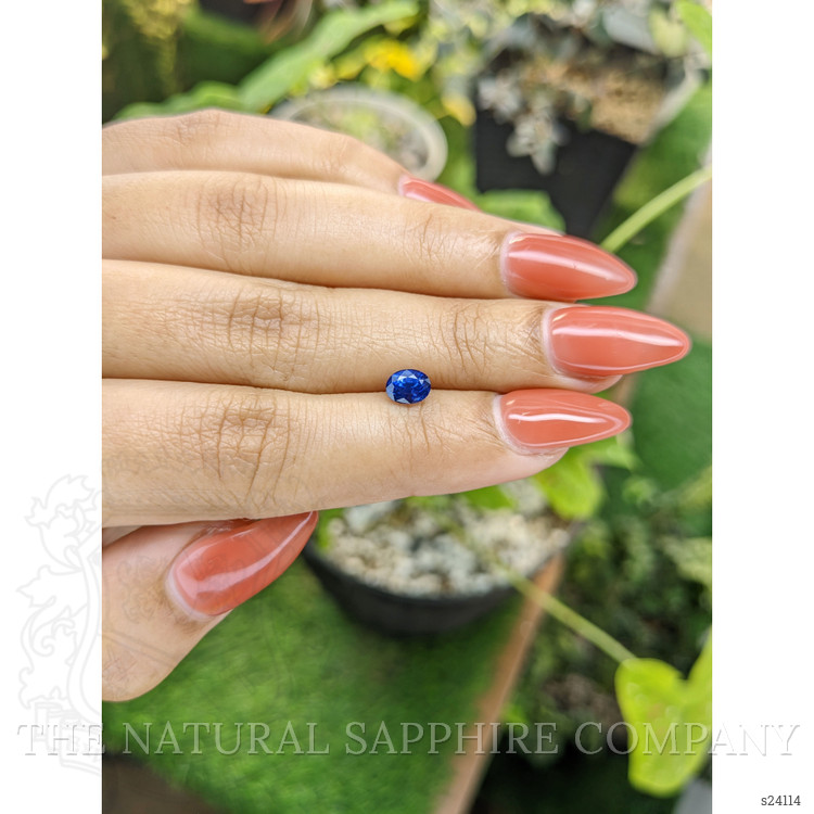 0.86 Ct. Blue Sapphire from Ceylon (Sri Lanka)