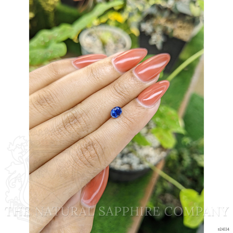 0.86 Ct. Blue Sapphire from Ceylon (Sri Lanka)