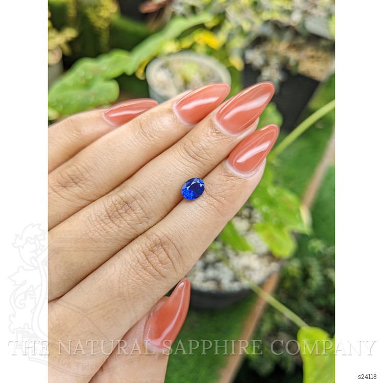 1.15 Ct. Blue Sapphire from Ceylon (Sri Lanka)