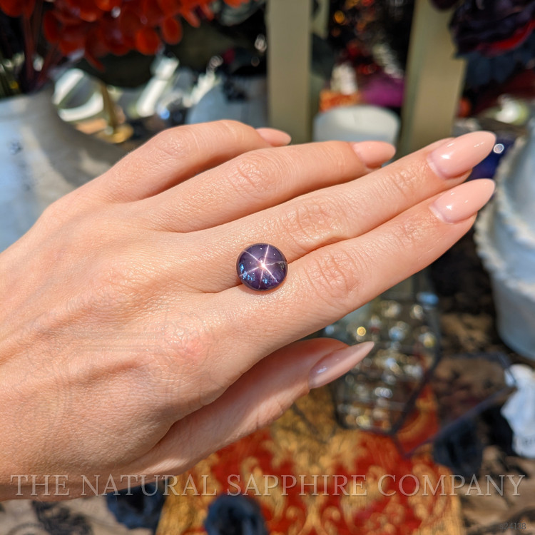 9.21 Ct. Purple Star Sapphire from Ceylon (Sri Lanka)