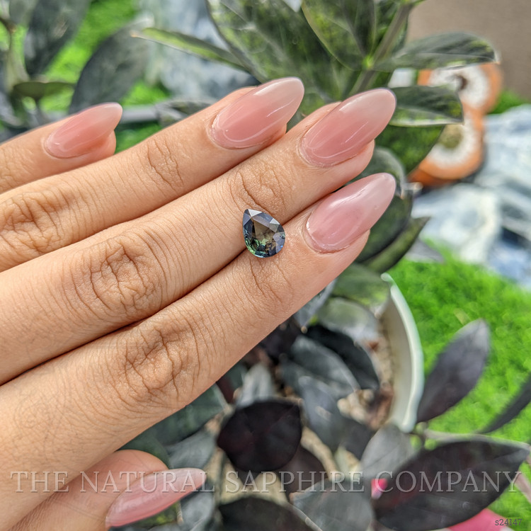 1.95 Ct. Bluish Green Sapphire from Madagascar