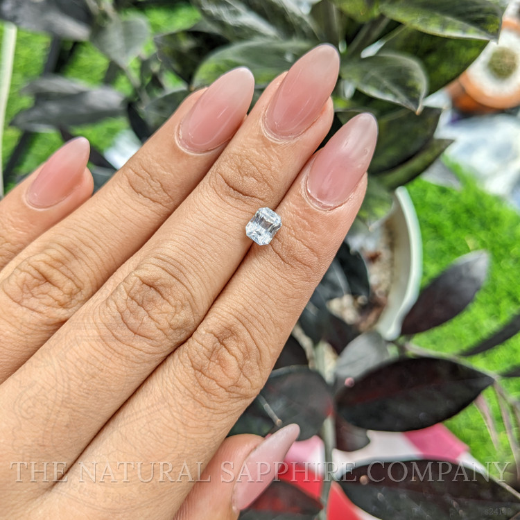 1.54 Ct. White Sapphire from Ceylon (Sri Lanka)