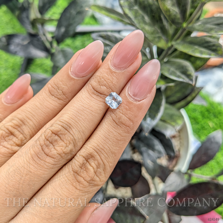 1.13 Ct. White Sapphire from Ceylon (Sri Lanka)