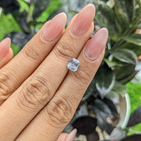 1.28 Ct. White Sapphire from Ceylon (Sri Lanka) Life Style