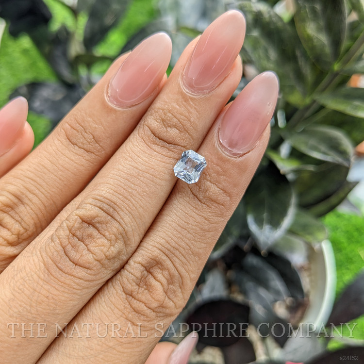 1.28 Ct. White Sapphire from Ceylon (Sri Lanka)