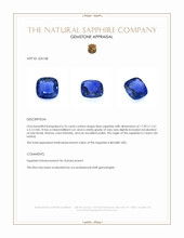 6.76 Ct. Blue Sapphire from Ceylon (Sri Lanka) Appraisal