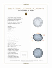 1.26 Ct. Grey Star Sapphire from Burma (Myanmar) 3 D Scan Report