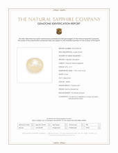 2.77 Ct. Yellow Star Sapphire from Burma (Myanmar) Scan Report