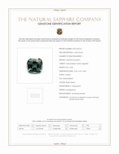 0.48 Ct. Bluish Green Sapphire from Madagascar Scan Report