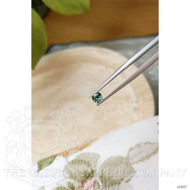 0.48 Ct. Bluish Green Sapphire from Madagascar