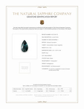 0.36 Ct. Bluish Green Sapphire from Madagascar Scan Report