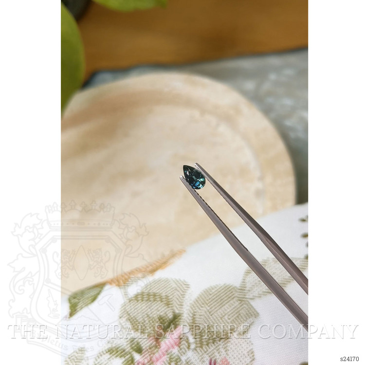 0.36 Ct. Bluish Green Sapphire from Madagascar