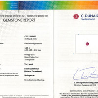 1.15 Ct. Sapphire from Madagascar Scan Report
