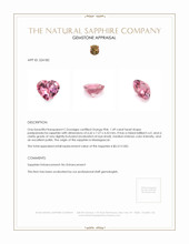 1.49 Ct. Padparadscha Sapphire from Madagascar Appraisal