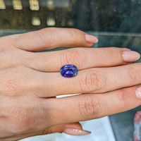 3.16 Ct. Purple Sapphire from Ceylon (Sri Lanka) Life Style
