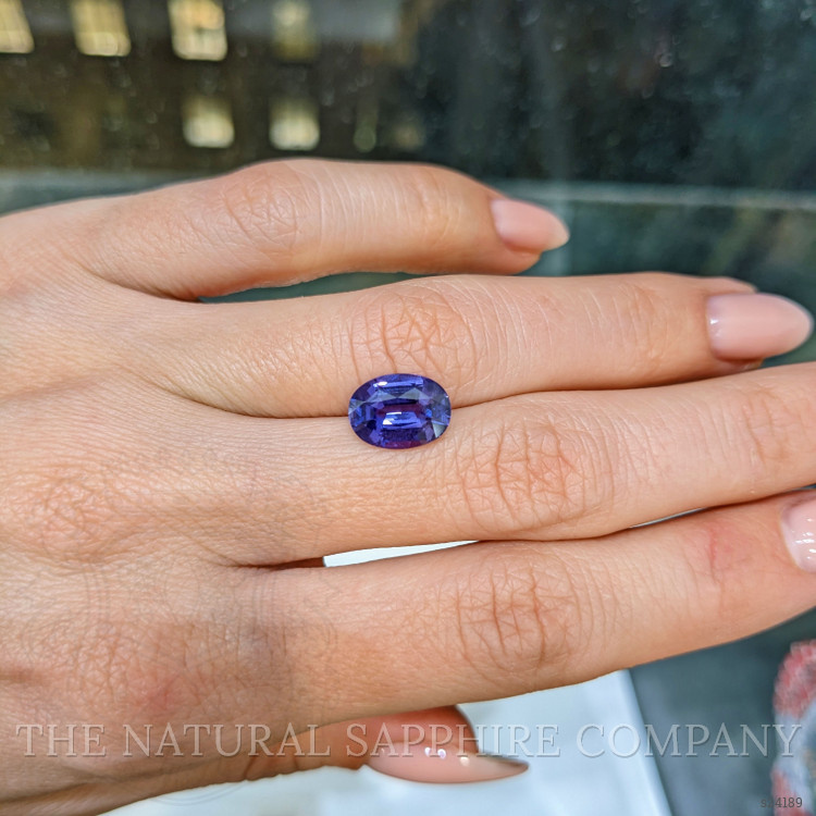 3.16 Ct. Purple Sapphire from Ceylon (Sri Lanka)