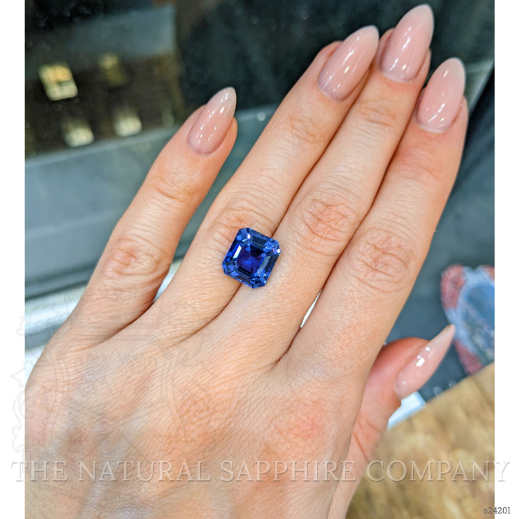 7.17 Ct. Blue Sapphire from Ceylon (Sri Lanka)