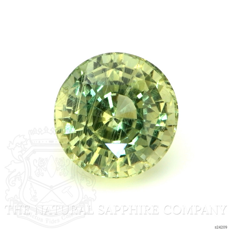 2.89 Ct. Greenish Yellow Sapphire from Ceylon (Sri Lanka)