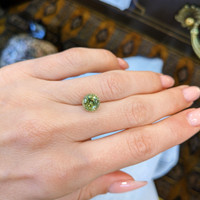 2.89 Ct. Greenish Yellow Sapphire from Ceylon (Sri Lanka) Life Style