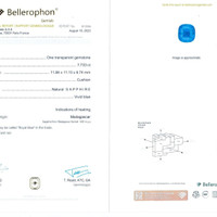 7.73 Ct. Blue Sapphire from Madagascar Scan Report