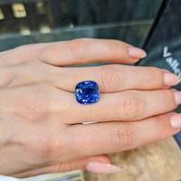 7.73 Ct. Blue Sapphire from Madagascar Life Style