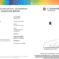 3.26 Ct. Pink Sapphire from Madagascar Scan Report
