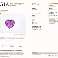 2.02 Ct. Purplish Pink Sapphire from Madagascar Scan Report