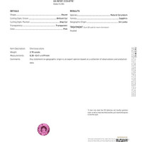 2.70 Ct. Pink Sapphire from Ceylon (Sri Lanka) Scan Report