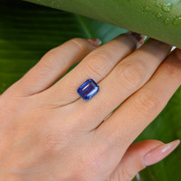 3.59 Ct. Blue Sapphire from Ceylon (Sri Lanka) Life Style