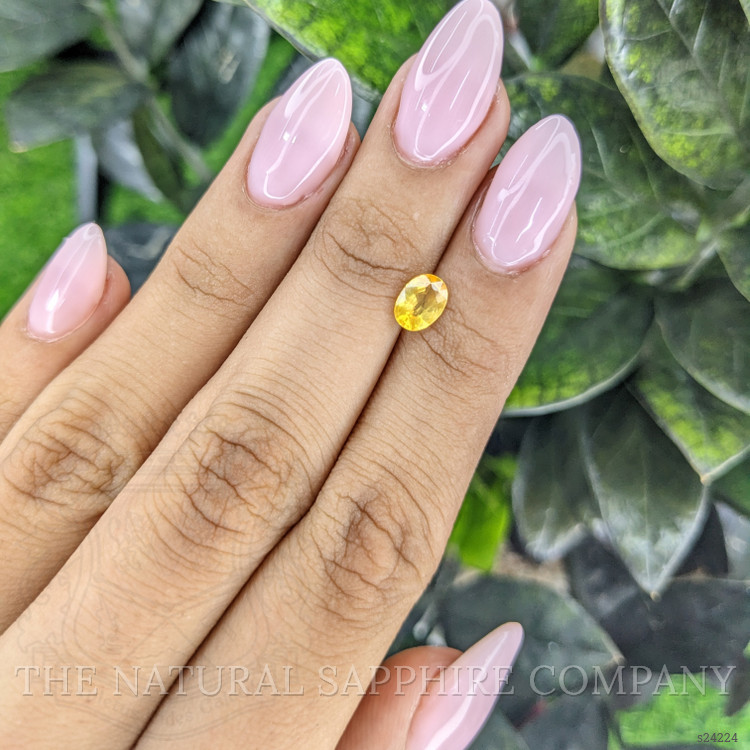 0.93 Ct. Yellow Sapphire from Ceylon (Sri Lanka)