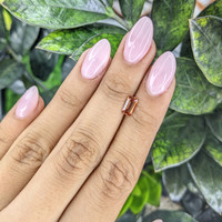 0.98 Ct. Orangish Brown Sapphire from Ceylon (Sri Lanka) Life Style