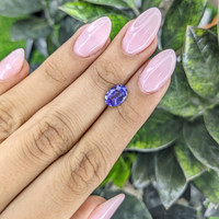 1.71 Ct. Violet Sapphire from Ceylon (Sri Lanka) Life Style