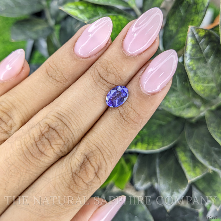 1.71 Ct. Violet Sapphire from Ceylon (Sri Lanka)