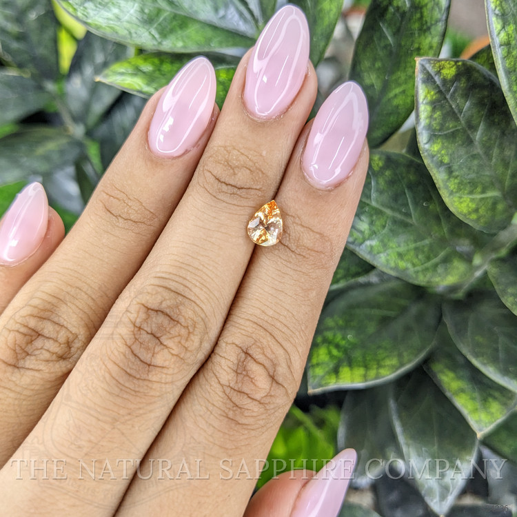 1.30 Ct. Peach Sapphire from Ceylon (Sri Lanka)