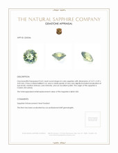 0.62 Ct. Sapphire from Ceylon (Sri Lanka) Appraisal