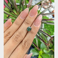 2.03 Ct. Green Sapphire from Madagascar Life Style