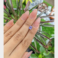 1.06 Ct. Violet Sapphire from Ceylon (Sri Lanka) Life Style