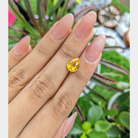 3.01 Ct. Orangish Yellow Sapphire from Ceylon (Sri Lanka) Life Style