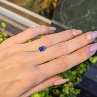 1.17 Ct. Blue Sapphire from Ceylon (Sri Lanka) Life Style