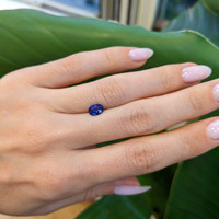 0.77 Ct. Blue Sapphire from Ceylon (Sri Lanka) Life Style