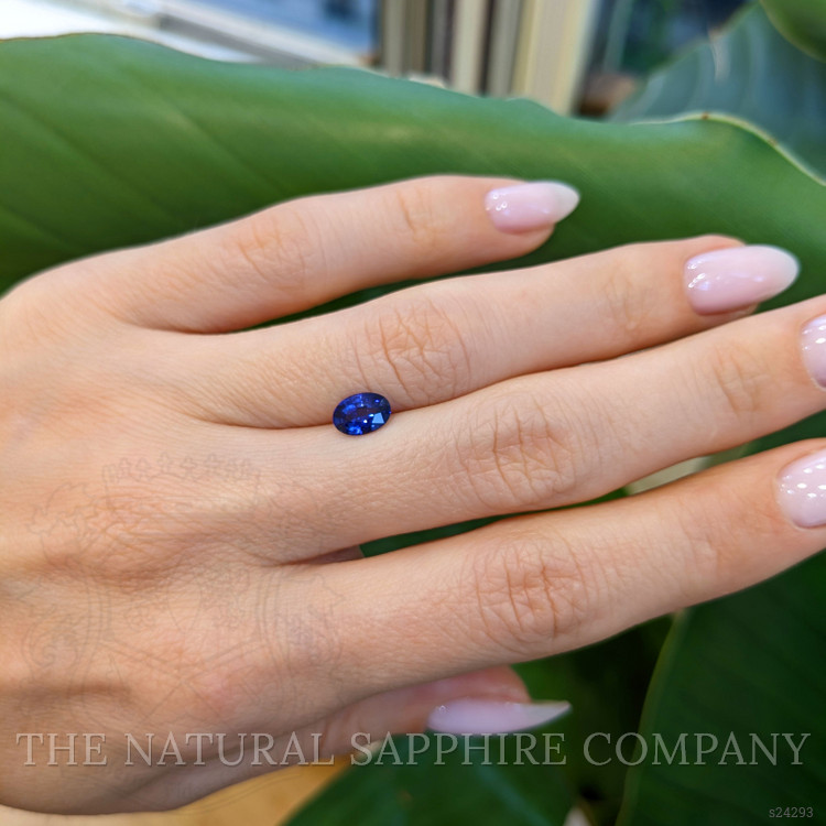 0.77 Ct. Blue Sapphire from Ceylon (Sri Lanka)