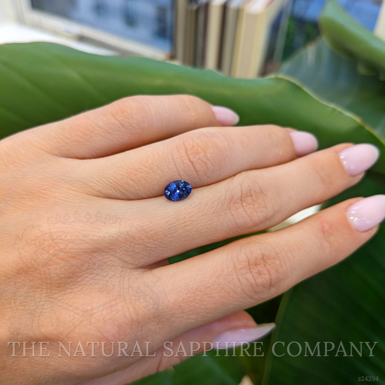 0.92 Ct. Blue Sapphire from Ceylon (Sri Lanka)
