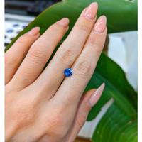 0.92 Ct. Blue Sapphire from Burma (Myanmar) Life Style